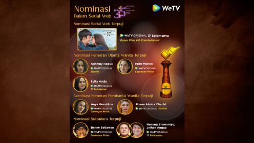 WeTV Original nominated for Bandung Film Festival 2022
